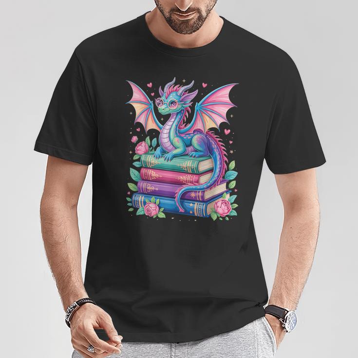 Dragon Book Fantasy Reading T-Shirt Unique Gifts