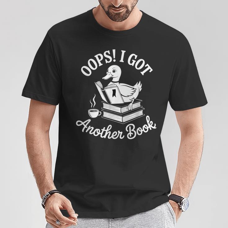 Duck Reader Oops I Got Another Book T-Shirt Unique Gifts