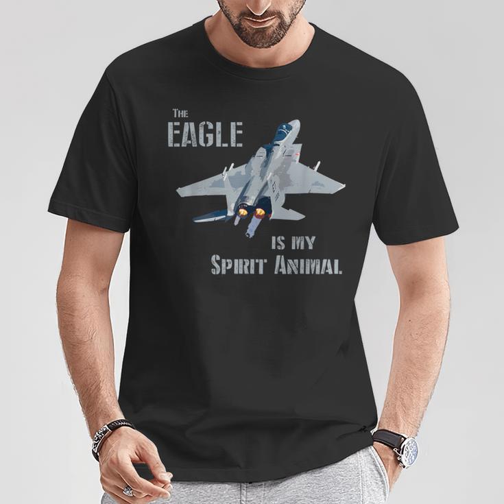 The Eagle Is Mypirit Animal F-15 戦闘機 飛行機 Tシャツ 面白い贈り物