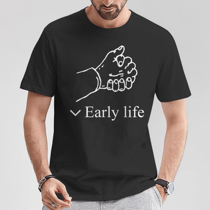 Early Life Hand メンズ レディース Tシャツ 面白い贈り物