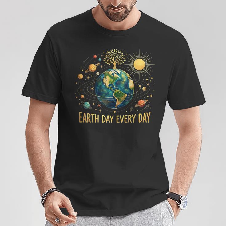 Earth Day Every Day Save The Earth Planets T-Shirt Unique Gifts