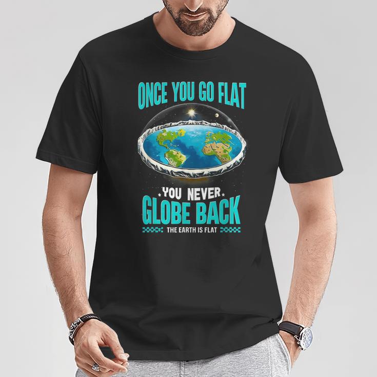 The Earth Is Flat Firmament Earth Day Once You Go Flat T-Shirt Unique Gifts The Earth Is Flat Firmament Earth Day Once You Go Flat T-Shirt Unique Gifts