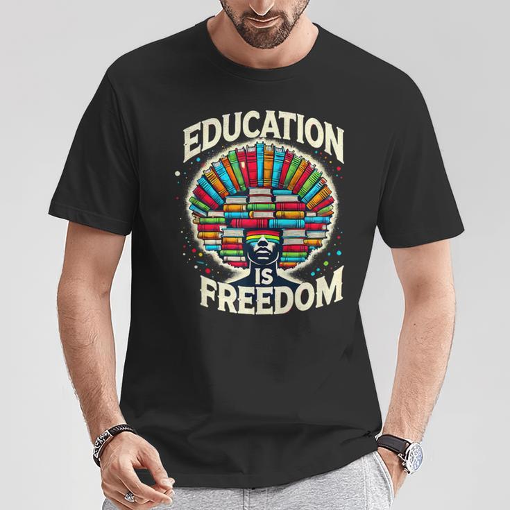 Education Is Freedom Knowledge Power MotivationBook Lover T-Shirt Unique Gifts Education Is Freedom Knowledge Power MotivationBook Lover T-Shirt Unique Gifts