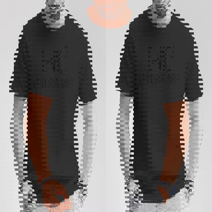 EMc2物理学が語る、コーヒーを介したオタクのダジャレ・エネルギー Tシャツ 面白い贈り物