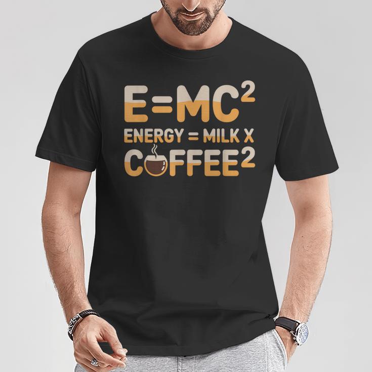 EMc2物理学が語る、コーヒーを介したオタクのダジャレ・エネルギー Tシャツ 面白い贈り物
