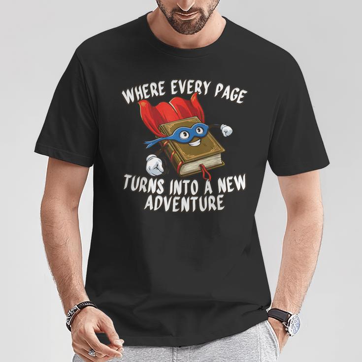 Every Page a New Adventure Book Lover T-Shirt Unique Gifts