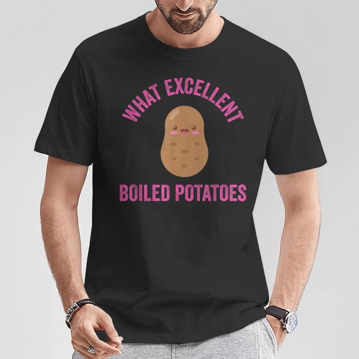 What Excellent Boiled Potatoes Literature Book Kawaii Potato T-Shirt Unique Gifts What Excellent Boiled Potatoes Literature Book Kawaii Potato T-Shirt Unique Gifts