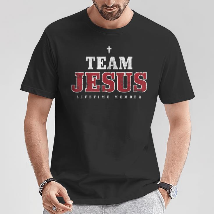 Faith- Für Christinnen Und Christenon Team Jesus Life Time T-Shirt Lustige Geschenke