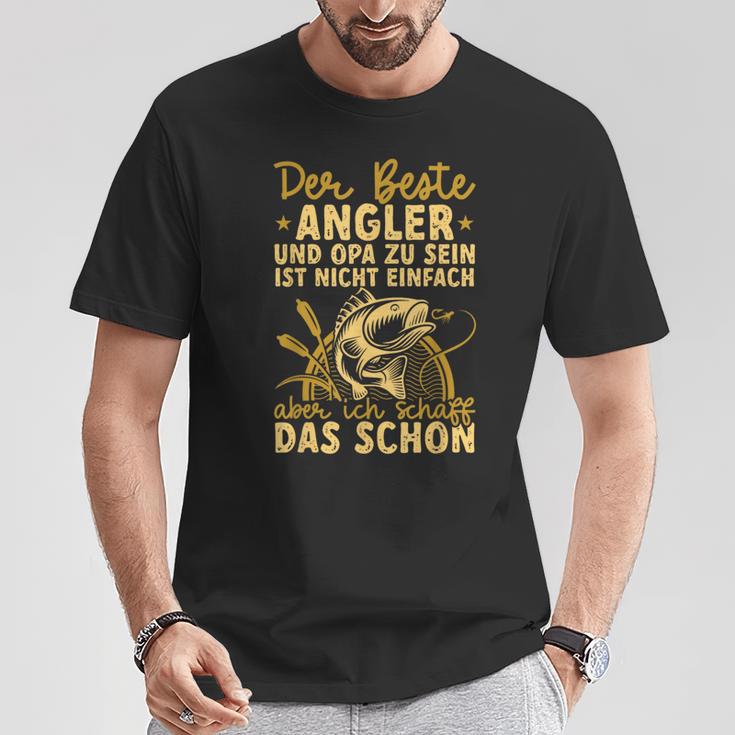 Fischer Beste Angler Und Opa Angel T-Shirt Lustige Geschenke