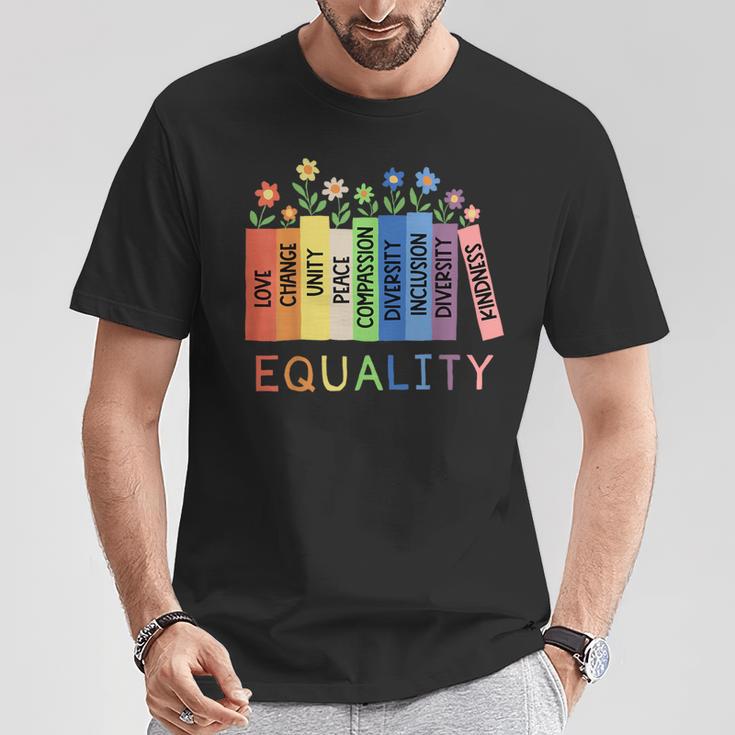Floral Book Equality Human Rights Social Justice Peace Love T-Shirt Unique Gifts Floral Book Equality Human Rights Social Justice Peace Love T-Shirt Unique Gifts