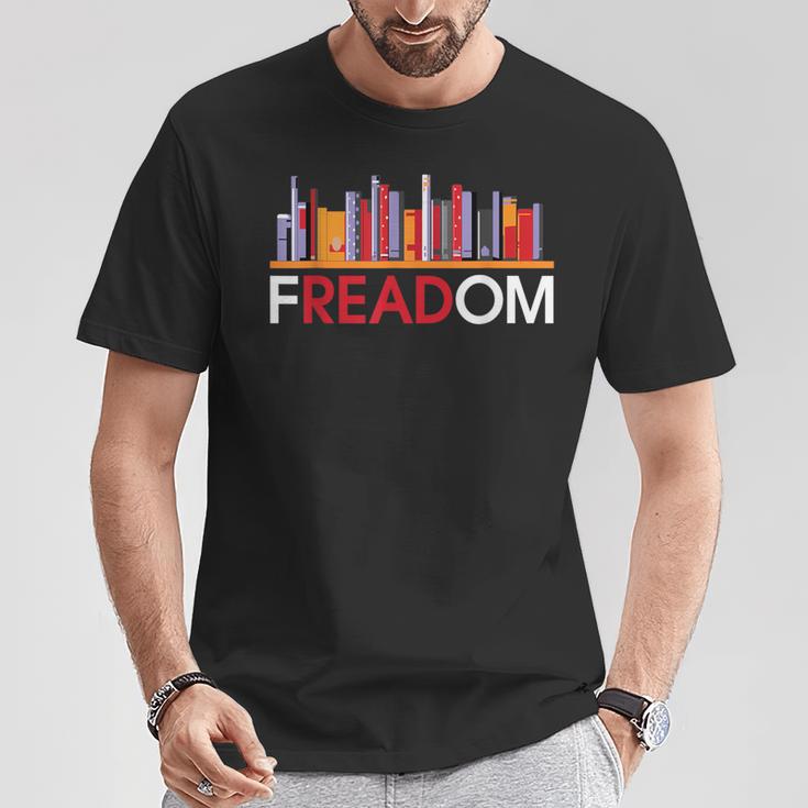 Freadom Anti Ban Books Freedom To Read Book Lover Reading T-Shirt Unique Gifts