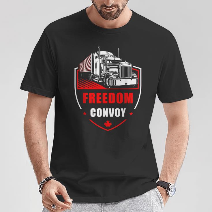 Freedom Convoy United Canada Truckers Tシャツ 面白い贈り物