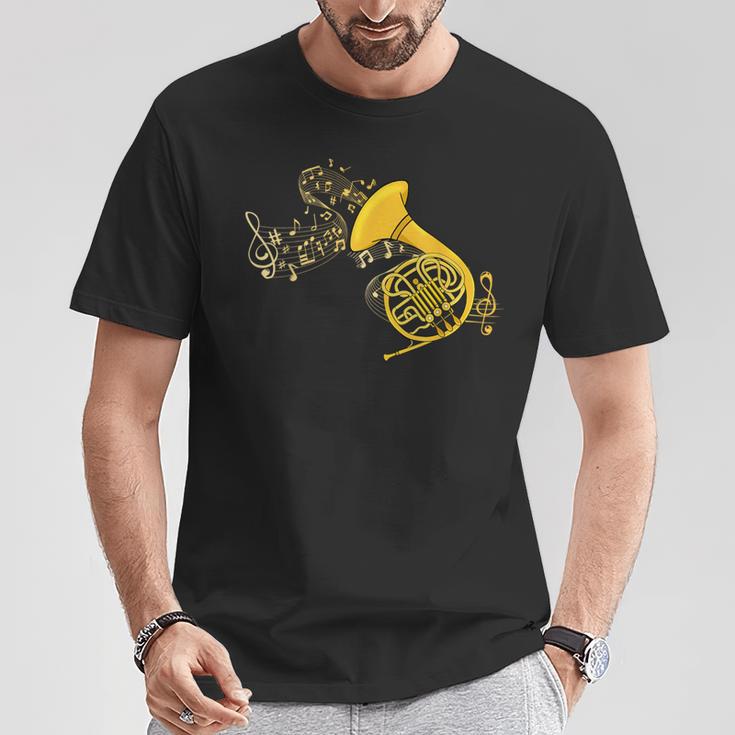 French Horn Music Lover ビッグバンド楽器 フレンチホーン Tシャツ 面白い贈り物