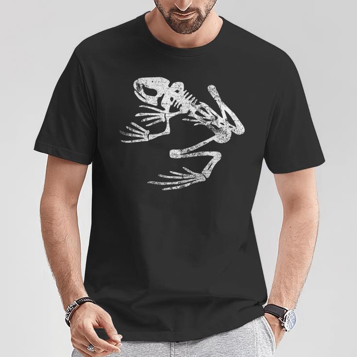 Frogman Bonefrog アンティーク調ホワイトプリント Tシャツ 面白い贈り物