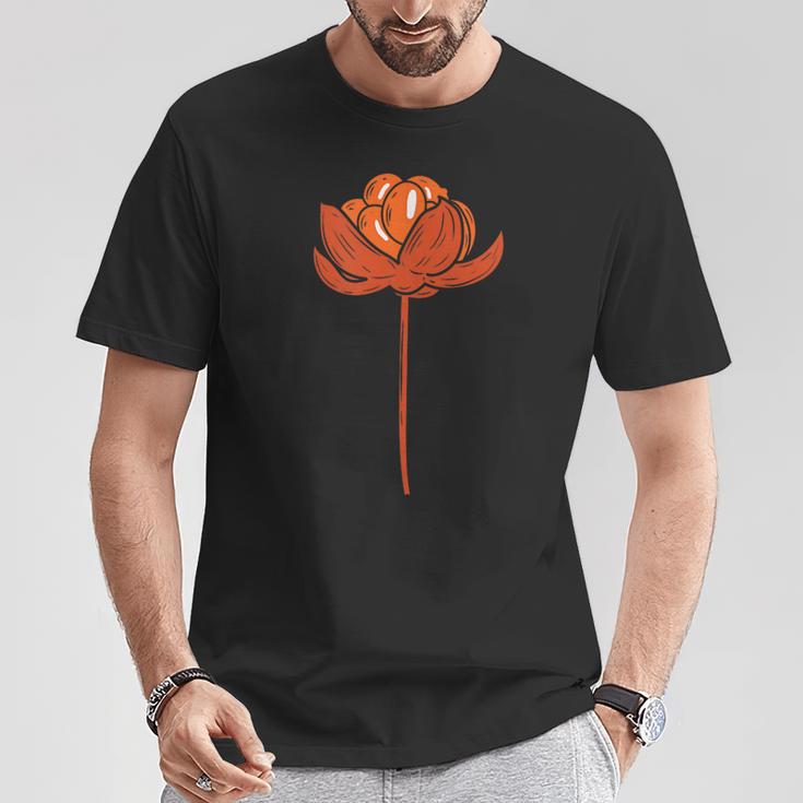 Fruta Escandinava Exótica Cloudberry Camiseta unisex Regalos divertidos