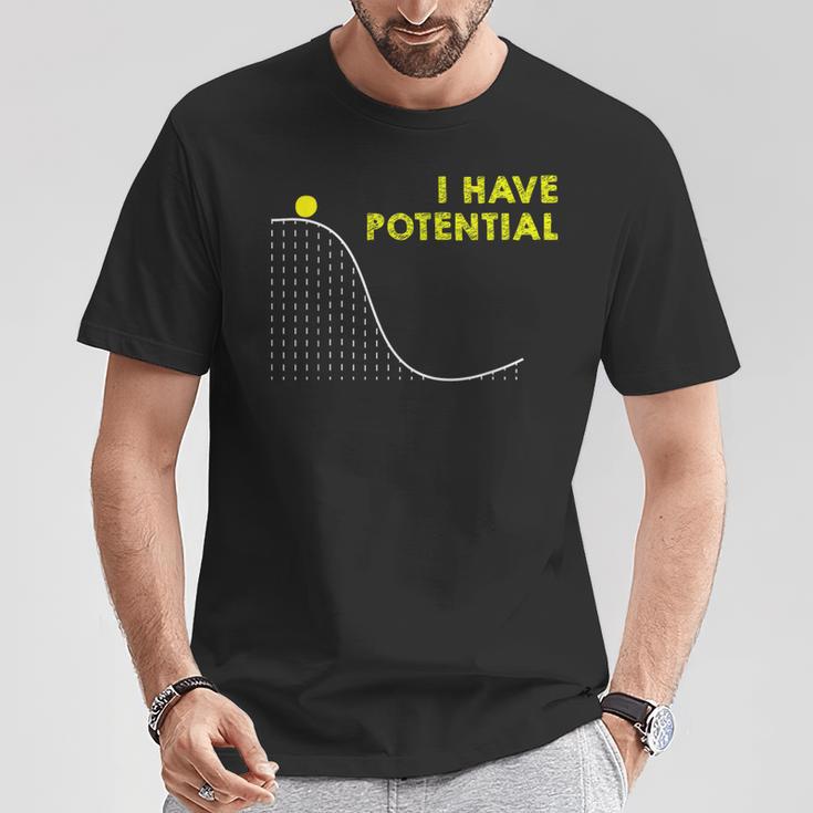 I Have Potentialcience And Physics Gag Pun Tシャツ 面白い贈り物