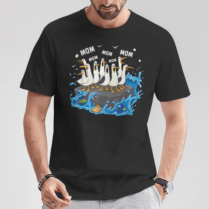 Mom Seagull Family Mother Lover Women T-Shirt Personalized Gifts Mom Seagull Family Mother Lover Women T-Shirt Personalized Gifts