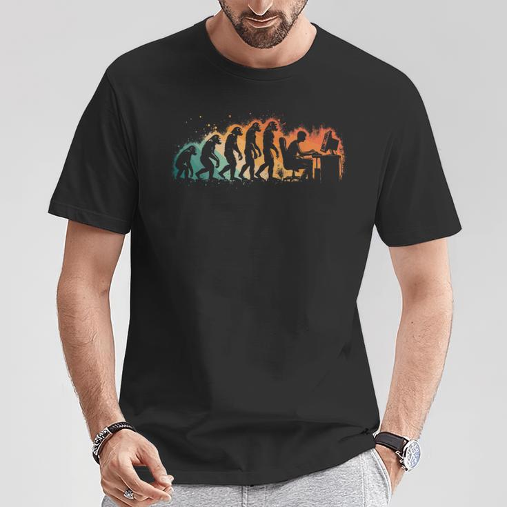 Gaming Evolutionideojuego Jugador Juegos De Computadora Camiseta unisex Regalos divertidos