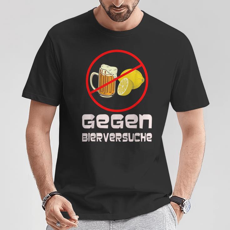 Gegen Bierversuche Bier Männer T-Shirt Lustige Geschenke