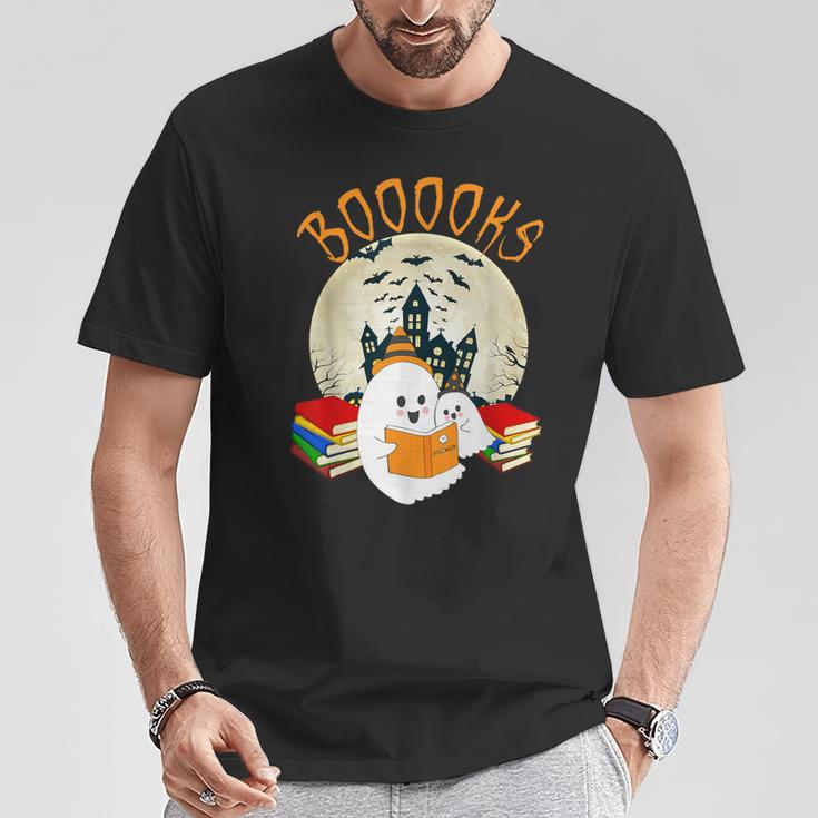 Ghost Book Reading Halloween Booooks Teacher T-Shirt Unique Gifts Ghost Book Reading Halloween Booooks Teacher T-Shirt Unique Gifts