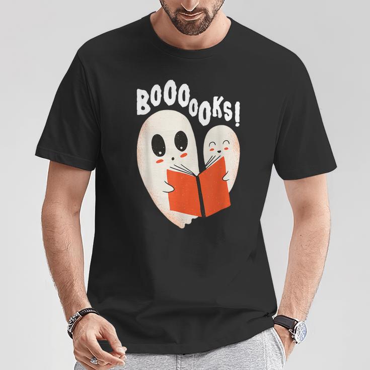 Ghost Book Reading T-Shirt Unique Gifts