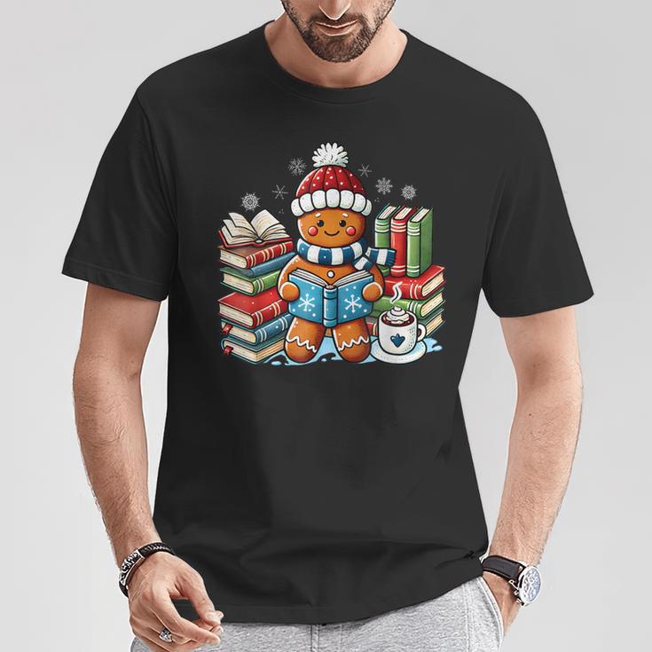 Gingerbread Reading Book Lovers Christmas Bookworm Librarian T-Shirt Unique Gifts Gingerbread Reading Book Lovers Christmas Bookworm Librarian T-Shirt Unique Gifts