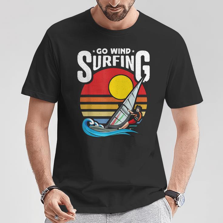 Go ウィンドサーフィン ウォータースポーツ ウィンドサーフ サーフボード ウィンドサーフィン Tシャツ 面白い贈り物
