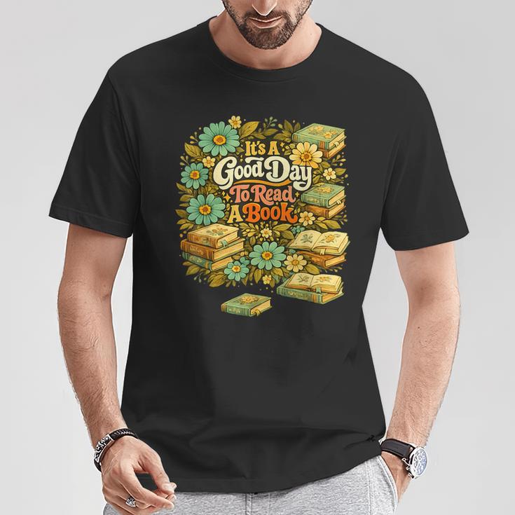 Good Day To Read A Book Floral T-Shirt Unique Gifts