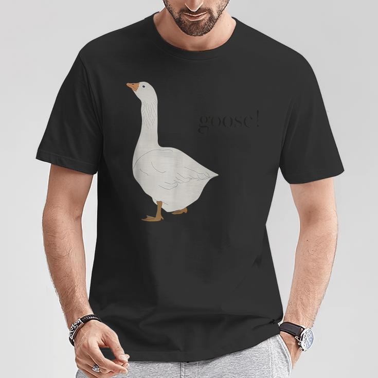 Goose ガチョウ メンズ レディース キッズ ボーイズ ガールズ 池 Tシャツ 面白い贈り物
