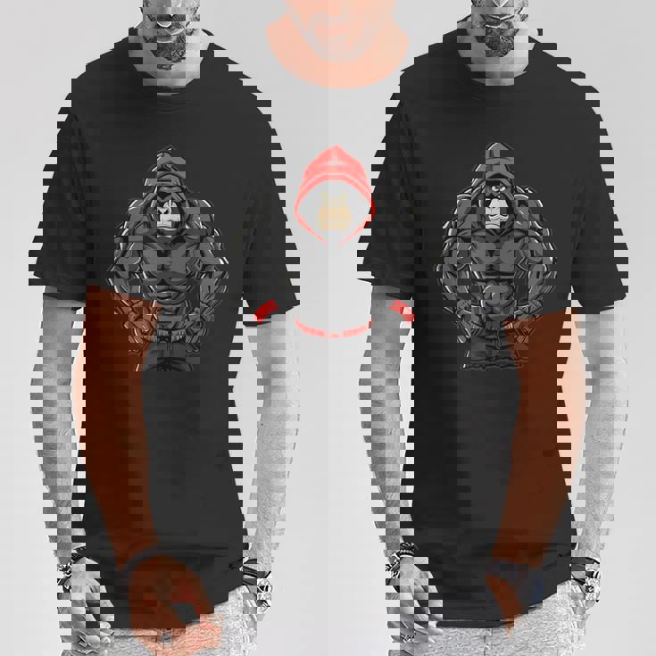 Gorilla Workout Angrytrongcaryilverback Gorilla Gym Tシャツ 面白い贈り物