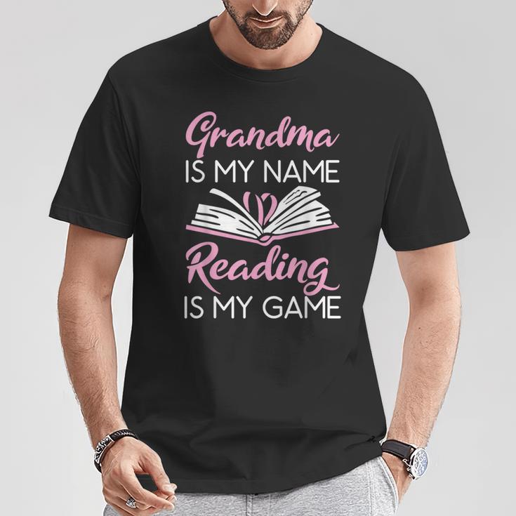 Grandma Is My Name Reading Is My Game Book Lover T-Shirt Unique Gifts