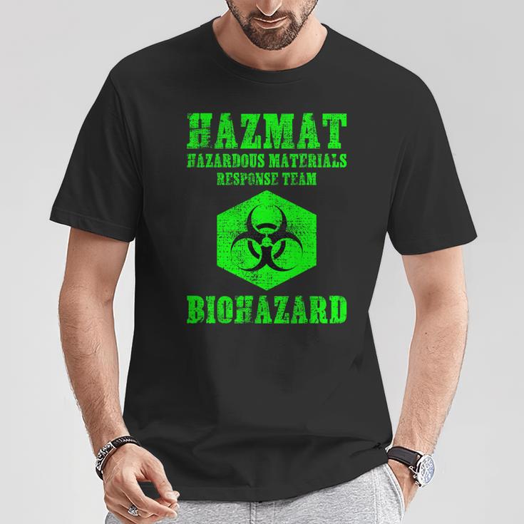 Green Biohazard 危険物 コスチューム キッズ メンズ Tシャツ 面白い贈り物