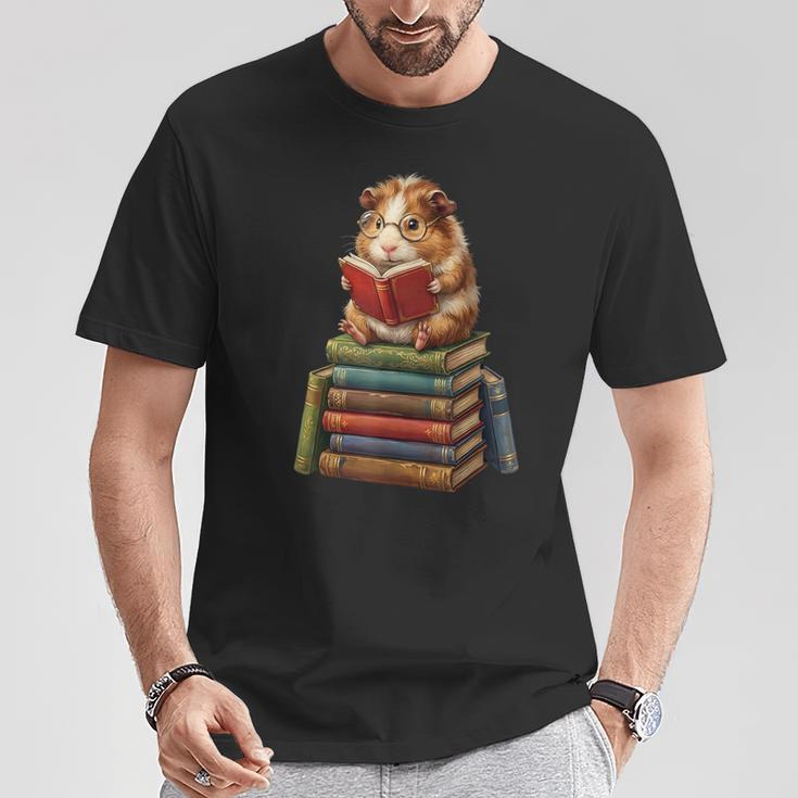 Guinea Pig Reading Book Cute Librarian Books Lover T-Shirt Unique Gifts Guinea Pig Reading Book Cute Librarian Books Lover T-Shirt Unique Gifts