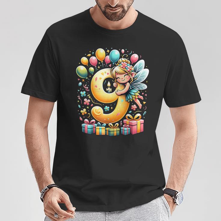Hada 9º Cumpleaños Para Niño Niña 9 Años Noveno Nueve Hada Camiseta unisex Regalos divertidos