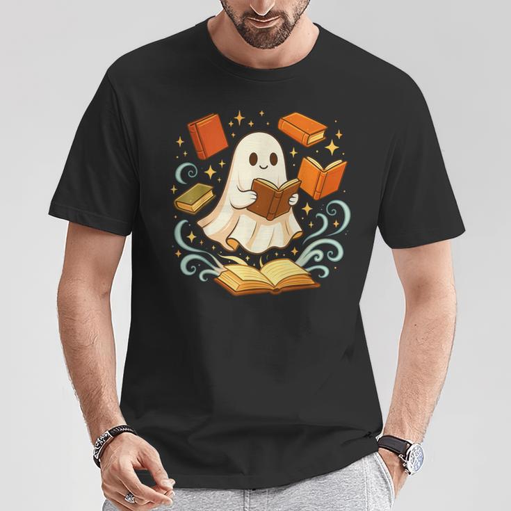 Halloween Cute Ghost Shirt Reading Books Ghost T-Shirt Unique Gifts Halloween Cute Ghost Shirt Reading Books Ghost T-Shirt Unique Gifts