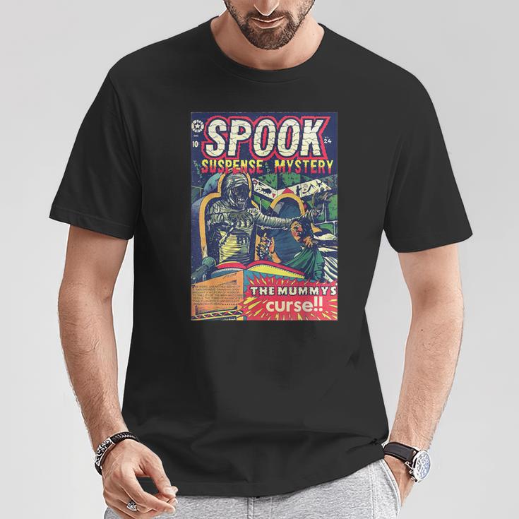 Halloween Horror Vintage Mummy Comic Book Retro Scary T-Shirt Unique Gifts