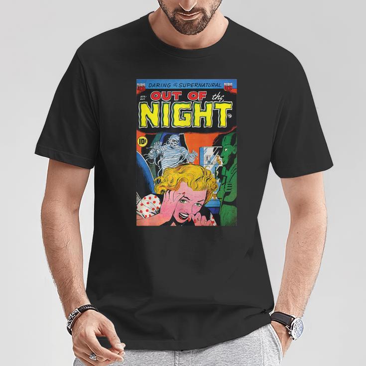 Halloween Horror Vintage Mummy Zombie Comic Book Retro T-Shirt Unique Gifts
