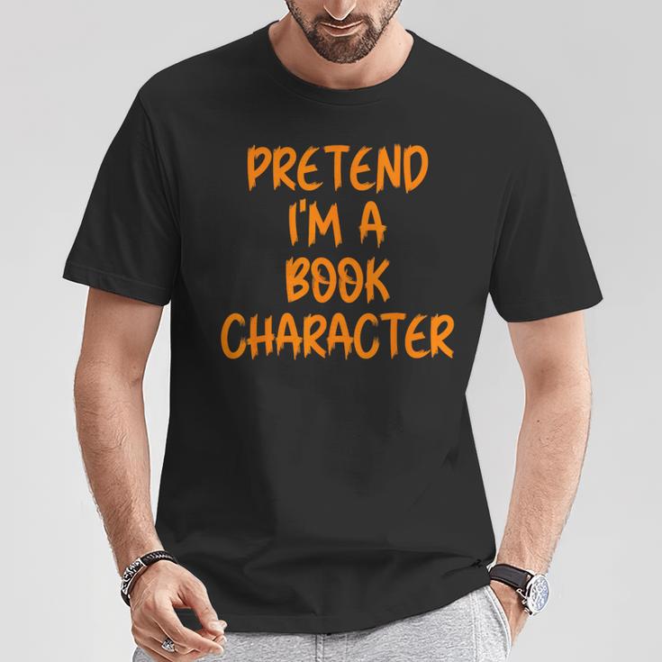 Halloween Pretend I'm Book Character Costume Lazy Adult Kids T-Shirt Unique Gifts Halloween Pretend I'm Book Character Costume Lazy Adult Kids T-Shirt Unique Gifts