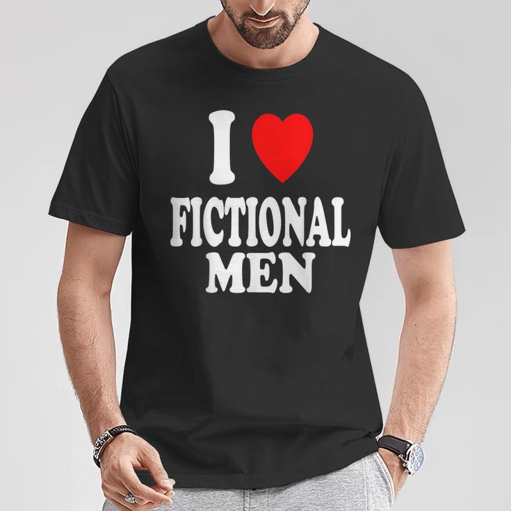 I Heart Love Fictional Men Book Movies Literature Reading T-Shirt Unique Gifts