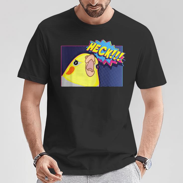 Heck Cockatiel Birb Memes Angry Parrot Lover Tシャツ 面白い贈り物