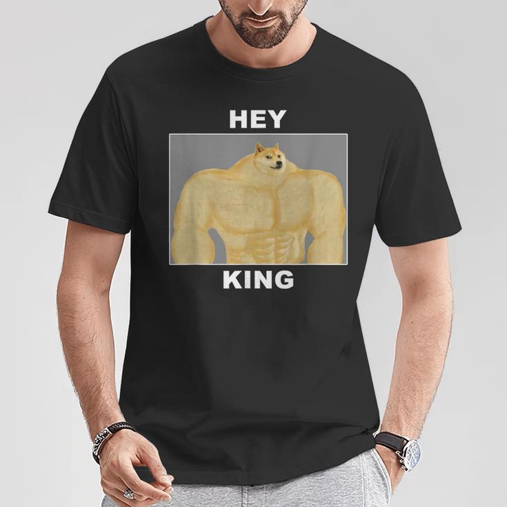 Hey Kingwole Doge Meme Tシャツ 面白い贈り物