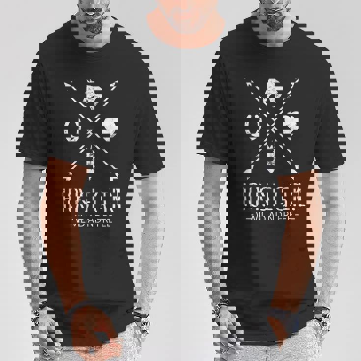 Horse Girl Wild And Free Arrow 馬好き乗馬tシャツ Tシャツ 面白い贈り物