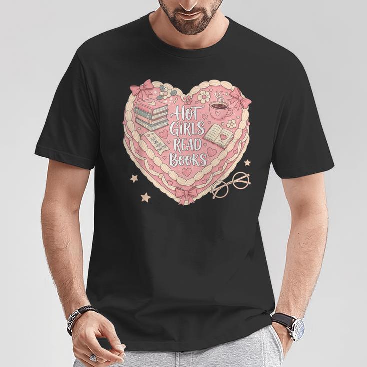 Hot Girls Read Books Cute Heart Graphic T-Shirt Unique Gifts Hot Girls Read Books Cute Heart Graphic T-Shirt Unique Gifts