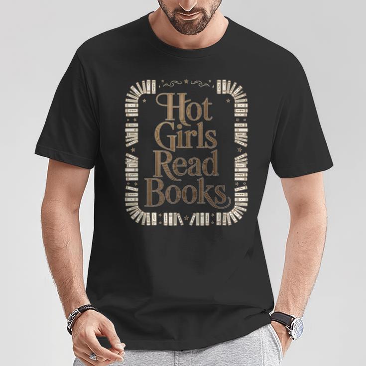 Hot Girls Read Books T-Shirt Unique Gifts
