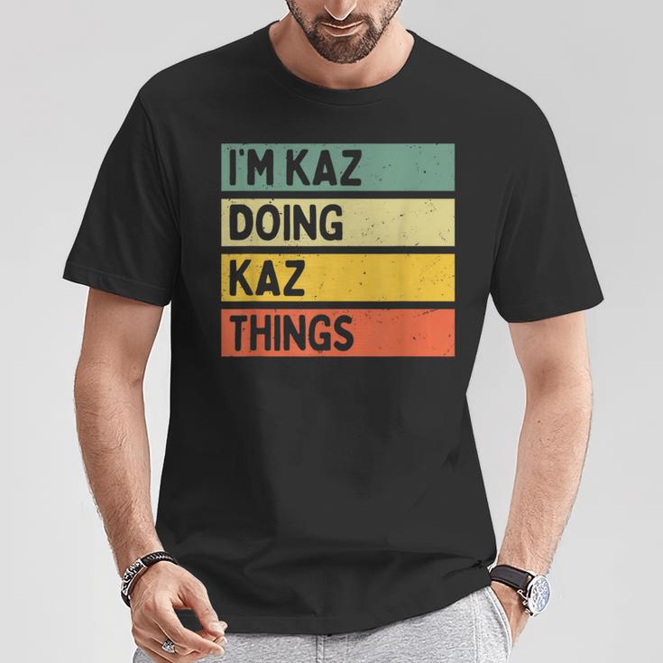 I'm Kaz Doing Kaz Things 面白い名言 Tシャツ 面白い贈り物