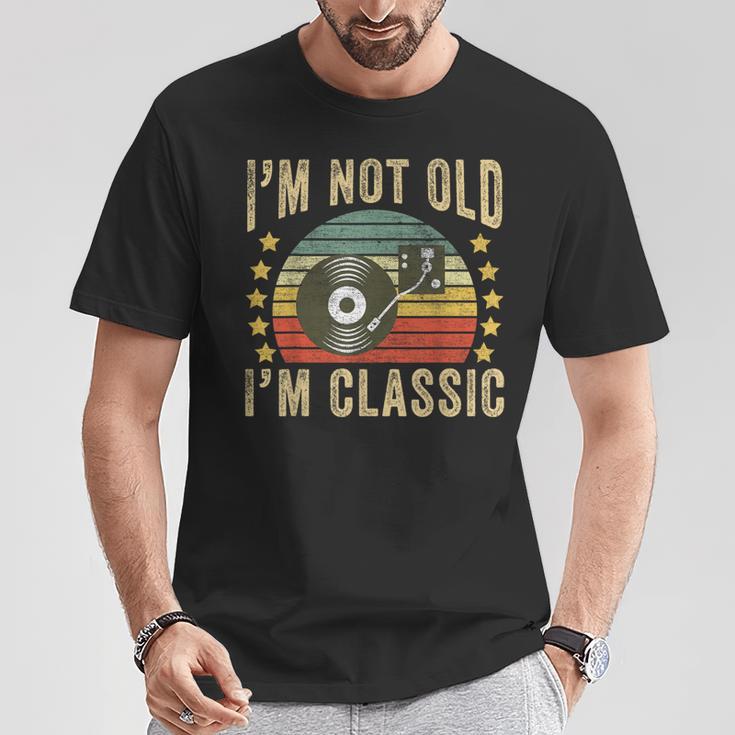 I'm Not Old I'm Classic ビニールレコード レトロ ビンテージ音楽 Tシャツ 面白い贈り物