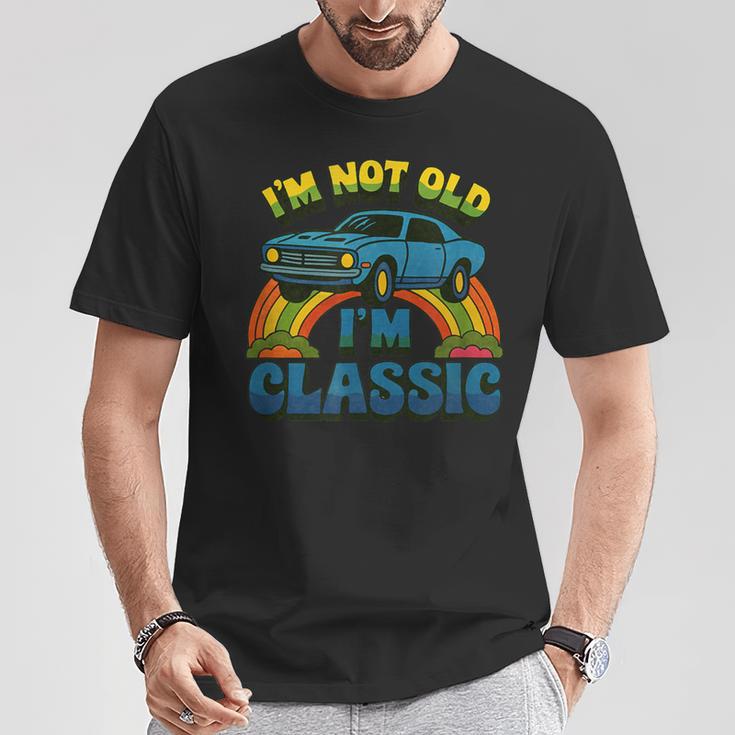 I'm Not Old I'm Classic ビンテージカー 誕生日デザイン Tシャツ 面白い贈り物