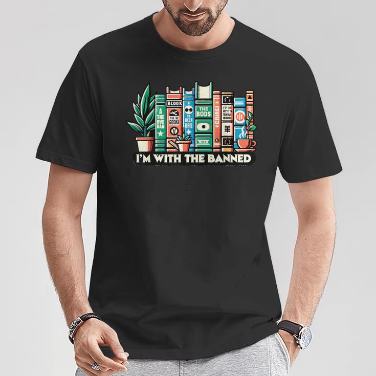 I'm With The Banned Books I Read Banned Books Lovers T-Shirt Unique Gifts