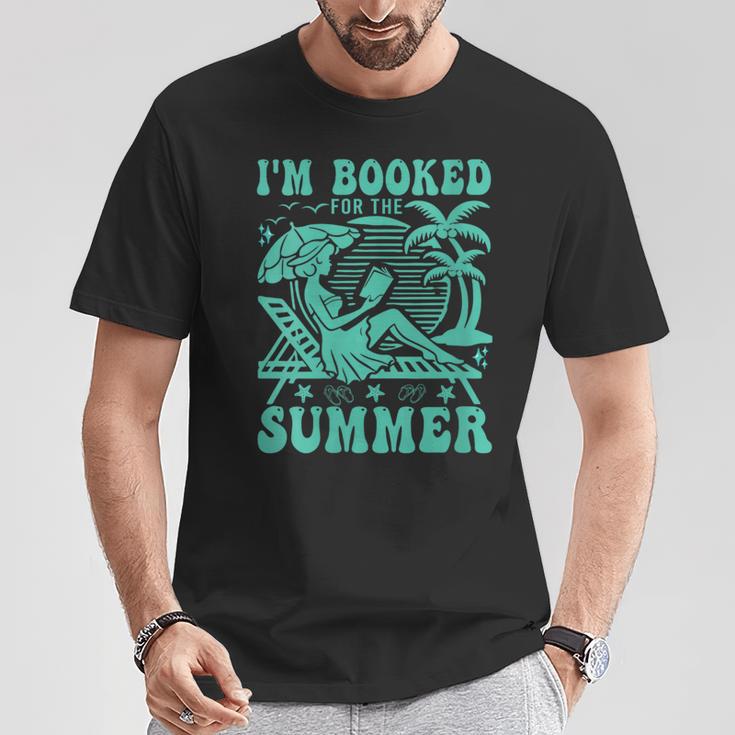 I'm Booked For The Summer Vacation Beach Book Lover T-Shirt Unique Gifts