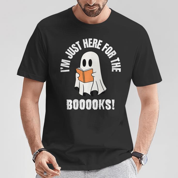 I'm Just Here For The Books Read More Boooks Halloween T-Shirt Unique Gifts I'm Just Here For The Books Read More Boooks Halloween T-Shirt Unique Gifts
